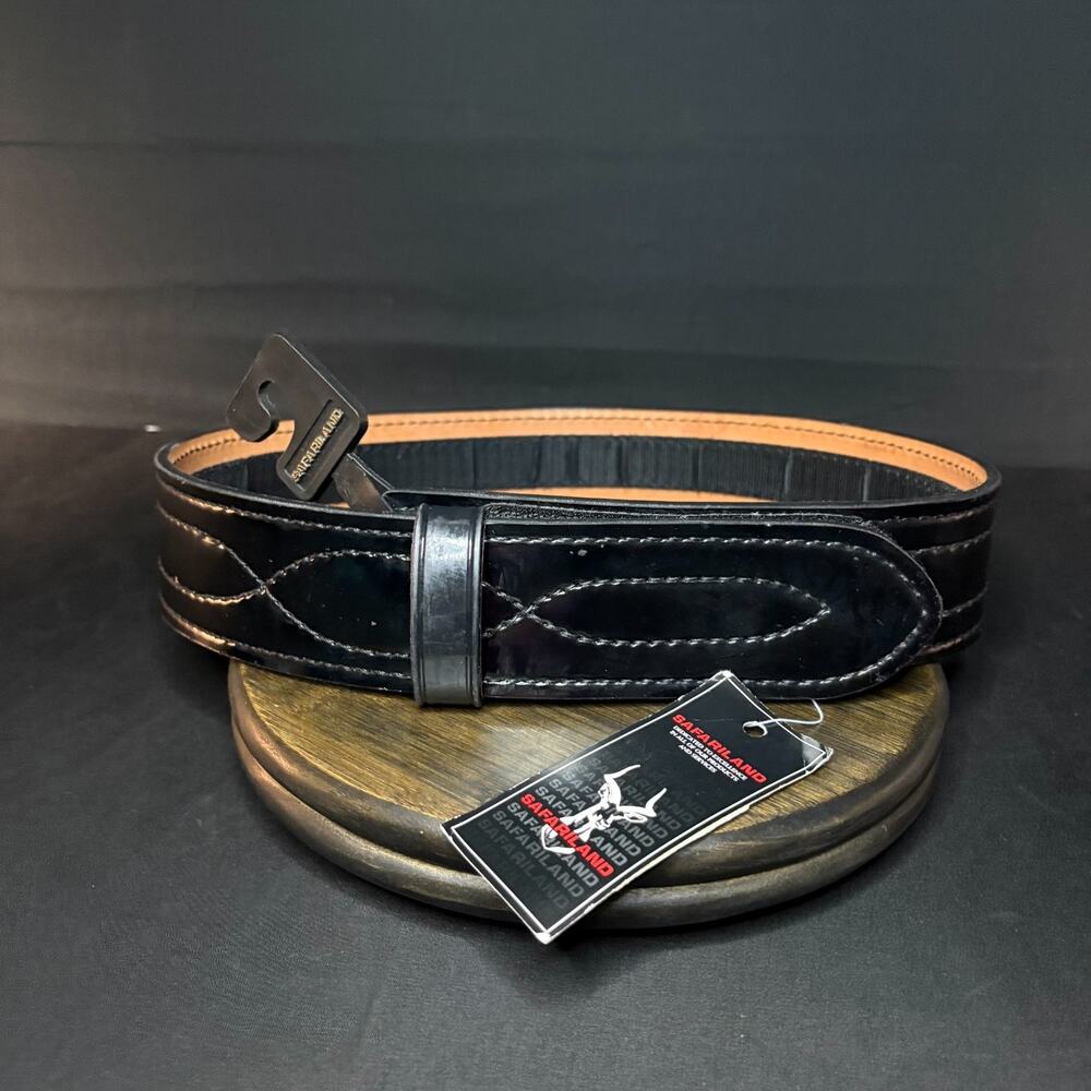 Safariland Duty Belt Size 32" 94 Buckleless Leather Hi-Gloss Black 2.25"